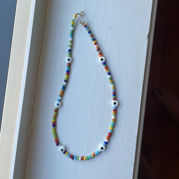 Jewelry - ⚡️Hp⚡️Homemade colorful beaded necklace